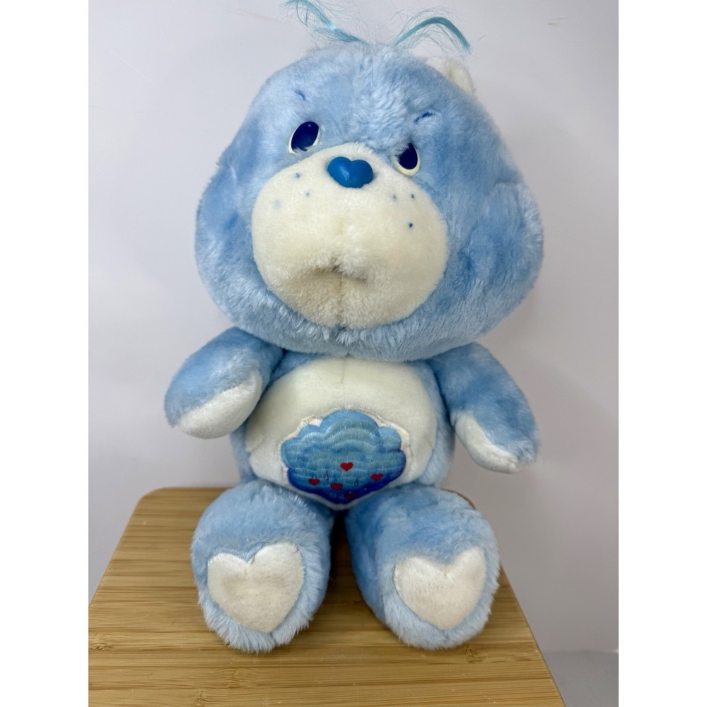 VTG Kenner Care Bears Grumpy Bear Plush Stuffed 13" Blue 1983